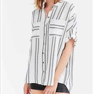 urban outfitters stripped button up